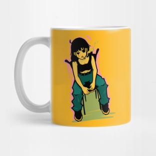 Thug girl smocking Mug